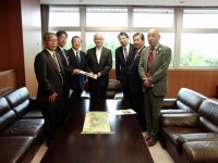 小矢部市・津幡町国道8号倶利伽羅トンネル更新事業採択の御礼で国土交通省回り 5月9日