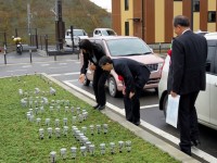 ひがしまつしま福幸まつり 東松島市エコランタンによるイルミネーション会場 11月20日