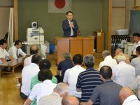 自民党氷見市支部「国政・県政・市政報告会・意見交換会」 ②明和地区　谷屋公民館　7月22日