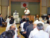 自民党氷見市支部「国政・県政・市政報告会・意見交換会」 ②明和地区　谷屋公民館　7月22日